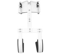 Abaodam Adjustable Snare Drum Back Frame with Shoulder Strap Marching Snare Drum Carrier Stand White Percussion Harness for Easy Setup and Reliable Support