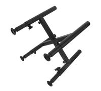 Abaodam Adjustable Stainless Steel Raised Dog Bowl Stand Single Holder for 6-10.2 Inch Bowls Black Iron Pet Feeder Rack Suitable for Slow Feeders