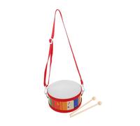 Abaodam Adjustable Strap Wooden Drum with Drumsticks Double-sided Cartoon Snare Drum for Lightweight Educational Percussion Instrument for Early Music Learning and Creative Play