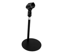 Abaodam Adjustable Tabletop Mini Microphone Stand Compact Design for Desk Use Includes Mic Bracket and Weighted Base for Stable Performance
