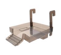 Abaodam Adjustable Turtle Basking Platform Dock with Ramp for Aquarium, Floating Turtle Tank Accessory, Black 22x17x14cm Terrarium Resting Stage for Aquatic Pets