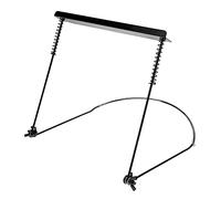Abaodam Adjustable Zinc Alloy Harmonica Neck Holder Stand for Harps Lightweight Portable Black Rack for Outdoor Performances and Musicians of All Ages