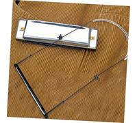 Abaodam Adjustable Zinc Alloy Harmonica Neck Holder Stand for Harps Non-slip Musician Accessory for Beginners and Adults Black Mouth Organ Rack for Stable Performance and Practice