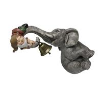 Abaodam Adorable Decorative with Elephant Gnome Figurine Resin Statue and Reusable Ornaments for Realistic and Delicate Resin Craft Home Office and School