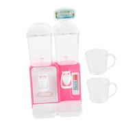 Abaodam Adorable Mini Water Dispenser for Small Press-down Drinking Fountain Plaything with Minimalist Pink Design Realistic Role-playing Accessory for Boys and Bedroom Decor