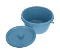 Abaodam Adult Potty Chair with Lid Blue Plastic Chamber Pot Unisex Travel Urinal for Elderly Disabled Pregnant Women Bedside Commode Toilet Seat