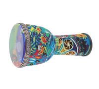 Abaodam African Djembe Hand Drum 8-inch Lightweight Handcrafted Percussion Instrument and Adults, Painted Elephant Pattern, Early Musical and Beginner Drum for World Music