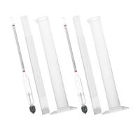 Abaodam Alcohol Meter Hydrometer 2 Sets Wine Brewing Tool Plastic Graduated Cylinder 100Ml Long Tube 0-100 for Amateur Winemakers and Beer Brewers Precision Density Tester