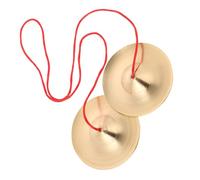 Abaodam Alloy Finger Cymbals Boys and Girls Musical Instrument Small Cymbals for Boy Girl Dance Toys