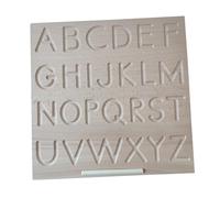 Abaodam Alphabet Literacy Board Wooden for Preschoolers Letter Recognition and Spelling Educational Cognitive Game Safe Smooth Montessori Learning Puzzle