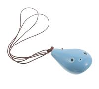 Abaodam Alto Ceramic Ocarina Flute for Beginners Adults Precisely Tuned Wind Music Instrument Learn Woodwind Design Light Blue Beginner-friendly Musical Instrument
