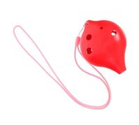Abaodam Alto Six-hole Pottery Flute Ancient Wind Instrument Musical Wind Instrument Ocarina Instrument Resin Ocarina Whistle Ancient Ocarina Instrument Ocarina Cloth Red