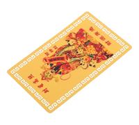 Abaodam Aluminium Magnesium Alloy 2024 New Year Chic Decorative Auspicious Card Attracting Prosperity Attracting Wealth Blessed by The Five Wealth Gods Business Events Birthday