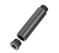 Abaodam Aluminium Mic Stand Extension Rod with Screw for Extend The Microphone Easy to Use Sturdy Black Accessory for Desktop Stands