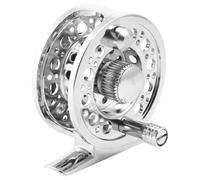 Abaodam Aluminum Alloy Fishing Reel with Quick Spool Release and Left to Right Hand Retrieve Change Silver Fly Fishing Reel Suitable for Ice-fishing