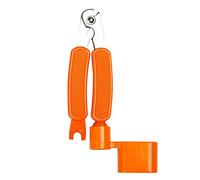 Abaodam Aluminum Alloy Guitar String Winder Pin Puller Peg Remover Tool Easy to Use Guitar Accessories for Efficient String Changes Orange