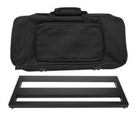 Abaodam Aluminum Alloy Portable Guitar Pedal Board Effector Platform with Carry Bag Professional Instrument Plate for Organizing Guitar Effectors Stage Easy Installation