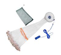 Abaodam American Style Hand Throw Fishing Cast Net with Aluminum Ring Fine Monofilament Mesh Bait Throw Net for Saltwater Shrimp and Minnow Trap Easy Cast Design for High Catch Rate and