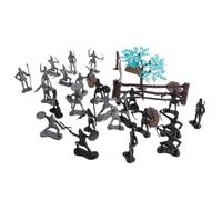 Abaodam Ancient Roman Plastic Soldier Model Set for Boys, 24pcs Medieval Military Toy Figures Accessories, Pretend Play and Sand Table Decor Educational Kit