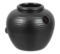 Abaodam Ancient Style Ceramic Jar Fountain for Fish Tanks and Outdoor Decor Indoor Tabletop Waterfall Feature with Open Top for Hydroponic Plants Versatile Use for Gardens and Ponds