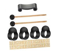 Abaodam and Plastic Drumsticks Set to Create Purer Sound Silicone Finger Picks, 9pcs Percussion Instrument Accessories and Prevent Mallets from Losing for Steel Tongue Drum Beginners
