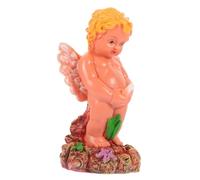 Abaodam Angle Shaped Aquarium Bubbler Decoration Resin Fish Tank Accessory with Angel Design for Freshwater and Saltwater Aquariums Oxygen Pump Ornament for Home and DIY Craft Use