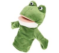 Abaodam Animal Hand Puppet with Movable Mouth Plush Frog Puppet for Storytelling and Early Education for Role Play