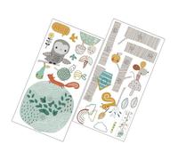 Abaodam Animal Tree Height Growth Chart Wall Sticker for Boys and Girls Decor Creative Nursery Wall Decal Cartoon Tree Animals