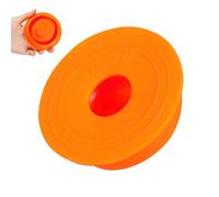 Abaodam Anti-odor Sink Drain Pipe Adapter Silicone Sealing Ring, Orange, Soft Dual-function Variable Diameter Design for Bathroom Pipeline Installation