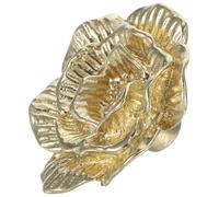 Abaodam Antique Brass Rose Flower Cabinet Knob Decorative Gold Drawer Pulls with Romantic Rose Motif Easy to Install Vintage Style Handles for Cabinets and Furniture Home Decor