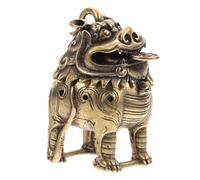 Abaodam Antique Retro Copper Incense Burner Aromatherapy Holder Vintage Buddhist Censer Home Decor Mini Brass Incense Stove for Meditation and Zen Room