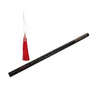 Abaodam Antique Style Bamboo Flute with Tassel Traditional Black Transverse Instrument for Beginners Engraved with Chinese Characters Durable Design for Adults Music Lovers