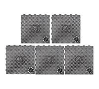 Abaodam Aquarium Bottom Divider with Multi-hole Design Filter Plates 5pcs and Easy to Lay Bottom Mud, Black Fish Isolation Board for Effective Gravel Filtration