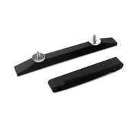 Abaodam Archtop Guitar Bridge with Saddle Lightweight Thumb Wheels for Portable Installation Smooth Craftsmanship for Jazz Guitar Enthusiasts