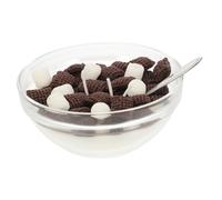 Abaodam Aromatherapy Cereal Bowl Soy Decorative Food Model Scented for Home Decor Dollhouse Pretend Gift for Birthdays Christmas and Holidays