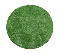 Abaodam Artificial Grass Rug Table Mat Fake Grass Decor for Outdoor Patio 70cm Diameter Round Turf Cover 2.5cm Thick Surface