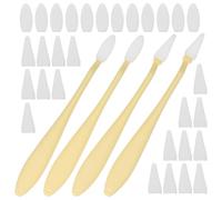 Abaodam Artist Blending Sponge Pen Ergonomically Shaped Plastic Art Blender with Replaceable Sponge Tips and Highlight Correction for Dry Media and Pencils, for Crafts, Drawing, Shading