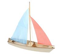 Abaodam Assemble Sailing Model Toys Wooden Boat Model for Boys and Girls Craft Kits Great and Beach Toys Random Color