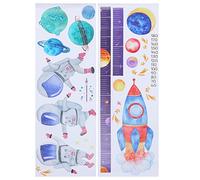 Abaodam Astronaut Height Chart Sticker Self-Adhesive Wall Decal Spaceman Design for Boy Girl Playroom Bedroom Wall Decor