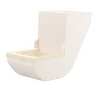 Abaodam Automatic Capacity Bird Feeding Cup for Parrots and Cage Birds Durable Acrylic Food Dispenser with Spill Design for Finches Cockatiels and Doves