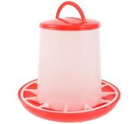 Abaodam Automatic Chicken Feeder Poultry Feeder 3kg Thick Plastic Feeding Trough Lid for Chickens and Small Poultry Farm Use