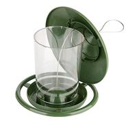 Abaodam Automatic Outdoor Bird Feeder with Hook Easy Install Hanging Feeder for Birds Panels for Food Inspection for Garden Wildlife Observation