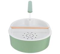 Abaodam Automatic Pet Bathroom Bird Bath for Parrots Pump Green and Tube High Parrot Bathing Bowl for Indoor Birds