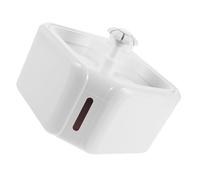 Abaodam Automatic Pet Fountain Pet Water Fountain with Automatic Sensing Freshness Fresh Running Water Abs Material Elegant Modern Bowl for Indoor Countertop Use Suitable for Cats and Dogs