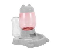 Abaodam Automatic Water Dispenser Bowl for Dogs and Cats, Pet Gravity Feeder Anti-spill Design, Gray Drinking Bowl Suitable for Dogs and Cats