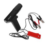 Abaodam Automotive Inductive Ignition Timing Light with Strobe Lamp, Engine Ignition Coil Tester for Car and Motorcycle Repair, Black Timing Light Tool for Engine Diagnostics