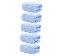 Abaodam Baby Muslin Washcloths Muslin Burp Cloths for Newborns and Infants - Soft Supple Absorbent Cotton Drool Towels for Baby Shower Or Daily Use, 5Pcs