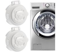 Abaodam Baby Safety Protective Cover 4pcs Button Lock for Washing Machine Refrigerator Easy Removal Computer Key Start Button Protection for Domestic Appliances