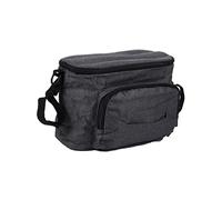 Abaodam Baby Stroller Storage Bag Grey Organiser with Multiple Compartments and Insulated Cup Holder for Practical Item Arrangement Fits Universal Stroller Types Heavy Duty for Durability