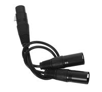 Abaodam Balanced Xlr Splitter Cable Female to Male Microphone Adapter Wire for Professional Audio Recording Portable Lightweight Design for Performance and Speaker Systems